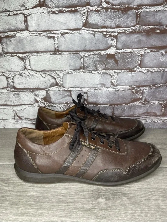 Mephisto Bonito Air-Jet Brown Leather Lace Up Walking Shoes Men’s sz 12M US/45EU - Picture 11 of 14